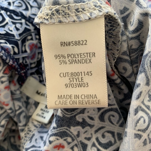 Max Studio Floral Wide Leg Pants - Picture 6 of 7